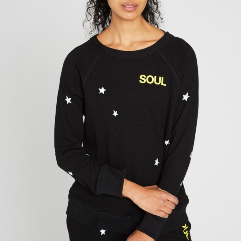 SoulCycle x Philanthropy Star Embroidered Crewneck Sweatshirt